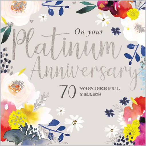 Picture of PLATINUM ANNIVERSARY CARD
